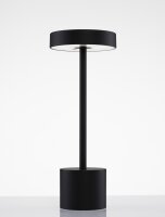Akku Tischlampe LED kabellos IP54 30 cm Schwarz Touch Dimmer