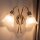 Applique murale ALKMENE Laiton Verre Classique noble