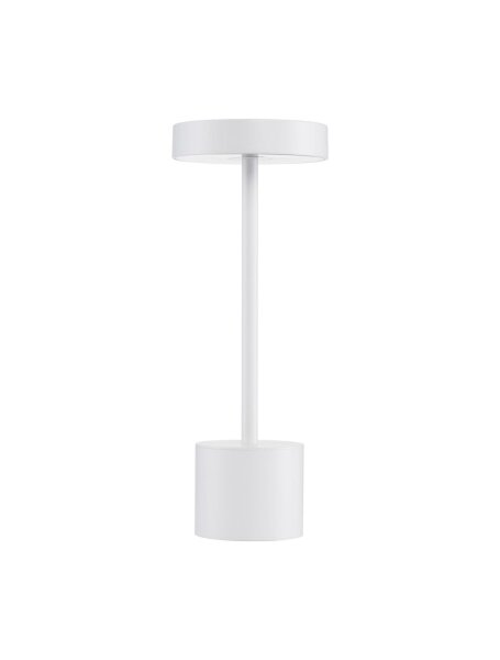 LED Tischlampe außen Weiß 30 cm IP54 Akku Touch Dimmer