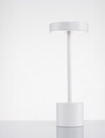 LED Tischlampe außen Weiß 30 cm IP54 Akku...