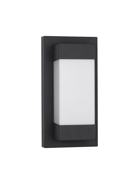 LED Wandlampe außen Schwarz Weiß 29 cm hoch IP65 Downlight