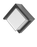 LED Außenwandleuchte IP65 16 cm breit Dunkelgrau...