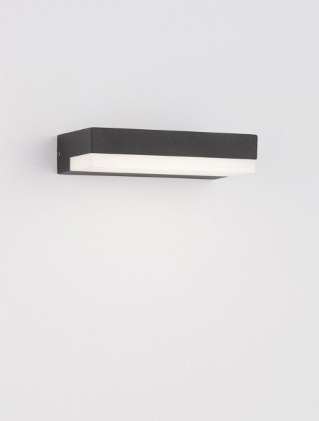 LED Außenwandleuchte schmal IP65 16 cm breit Anthrazit