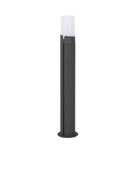 Wegeleuchte Dunkelgrau Weiß 60 cm hoch IP54 E27 schmal