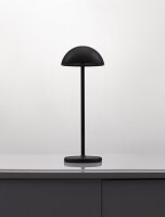 Akku Tischlampe LED IP54 32 cm hoch Schwarz Touch Dimmer