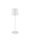 Akku Tischlampe LED IP54 40 cm hoch Weiß Touch Dimmer BEXLEY