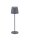 LED Gartenlampe Grau 40 cm hoch IP54 Akku Touch Dimmer