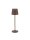 LED Gartenlampe IP54 Akku Braun 40 cm hoch Touch Dimmer