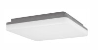 LED Au&szlig;endeckenleuchte IP54 28 cm breit Dunkelgrau Wei&szlig;