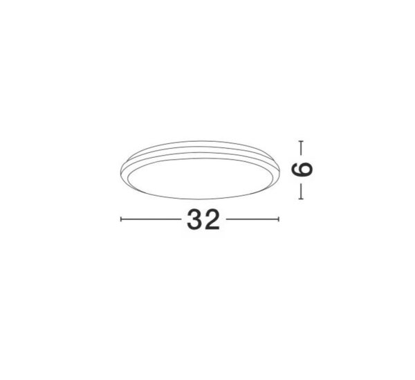 LED Deckenlampe außen Weiß Dunkelgrau 32 cm breit IP54 flach