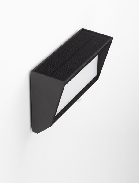 LED Wandlampe außen IP65 Bewegungsmelder 18,6 cm Anthrazit Weiß