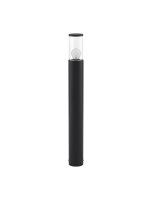 Pollerleuchte schmal IP65 E27 80 cm hoch Dunkelgrau