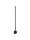 LED Wandlampe schmal 60 cm Schwarz Aluminium warmweiß 700 lm