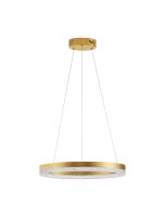 LED Pendelleuchte in Gold &Oslash; 40 cm dimmbar Ring warmwei&szlig;