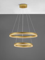 Runde LED Pendelleuchte in Gold Ø 60 cm dimmbar...