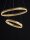 Runde LED Pendelleuchte in Gold Ø 60 cm dimmbar Ring Modern