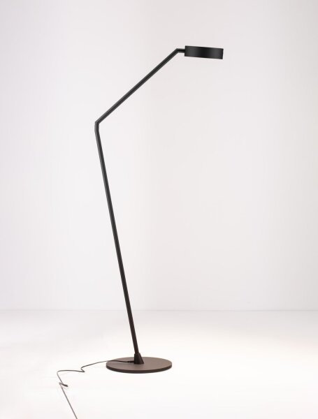 LED Stehlampe 170 cm Schwarz dimmbar 2 flammig warmweiß