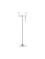 LED H&auml;ngelampe Wei&szlig; &Oslash; 20 cm dimmbar rund 2 flammig warmwei&szlig;