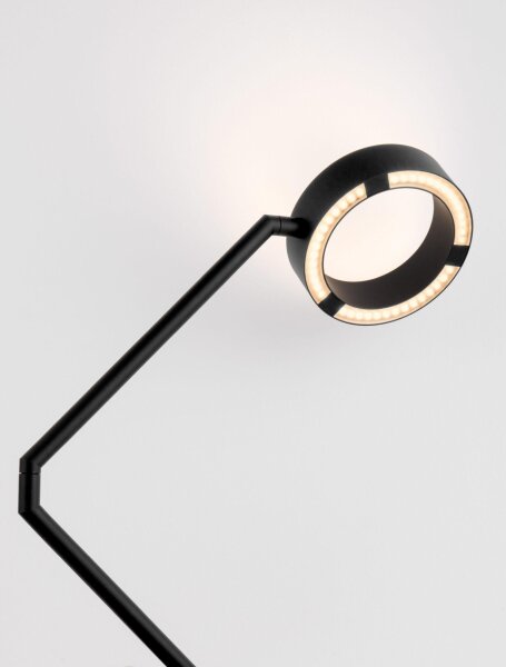 LED Schreibtischlampe 57 cm Schwarz Touch Dimmer 2 flammig