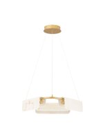 LED H&auml;ngeleuchte in Gold Creme &Oslash; 63 cm...