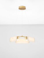LED Hängeleuchte in Gold Creme Ø 63 cm...