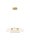 LED Hängeleuchte in Gold Creme Ø 63 cm dimmbar 3 flammig