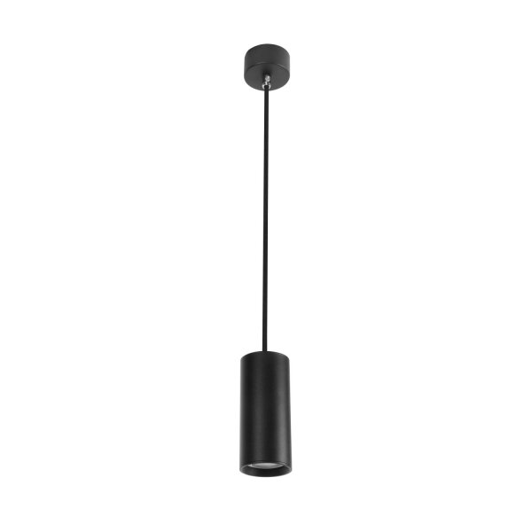 Pendelleuchte schmal GU10 5,6 cm breit Schwarz Retro