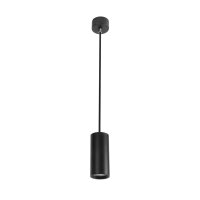 Pendelleuchte schmal GU10 5,6 cm breit Schwarz Retro