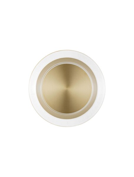 LED Wandlampe Ring 17 cm breit in Gold warmweiß CLARKE
