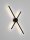 LED Wandlampe indirekt 60 cm breit Schwarz Minimalistisch