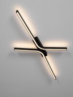 LED Deckenlampe Schwarz 100 cm lang dimmbar Minimalistisch