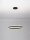 LED Pendelleuchte Ring Ø 60 cm Schwarz dimmbar warmweiß