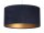 Pendelleuchte Blau Gold Stoff Esstisch Lampe