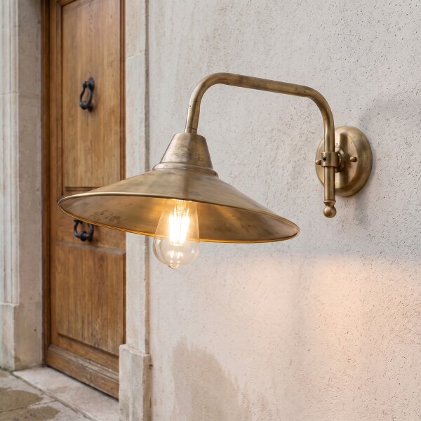 Messing Wandlampe Klassisch edel ANGELOS Flur