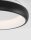 LED Deckenlampe rund Ø 41 cm Schwarz dimmbar warmweiß Modern
