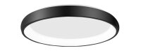 LED Deckenleuchte Schwarz &Oslash; 61 cm dimmbar rund warmwei&szlig;