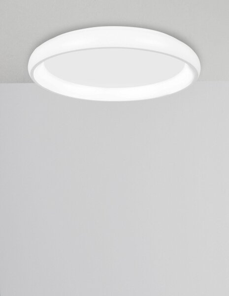 LED Deckenleuchte Weiß Ø 41 cm dimmbar rund warmweiß Modern