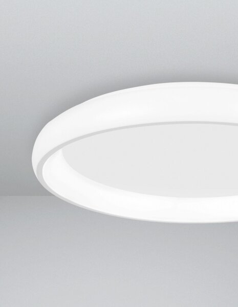 LED Deckenleuchte Weiß Ø 41 cm dimmbar rund warmweiß Modern