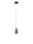 LED Hängelampe Schwarz 12 cm breit Glas warmweiß COLLINS