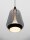 LED Hängelampe Schwarz 12 cm breit Glas warmweiß COLLINS