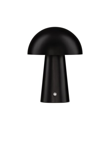 LED Tischleuchte Schwarz 22 cm Akku Touch Dimmer kabellos