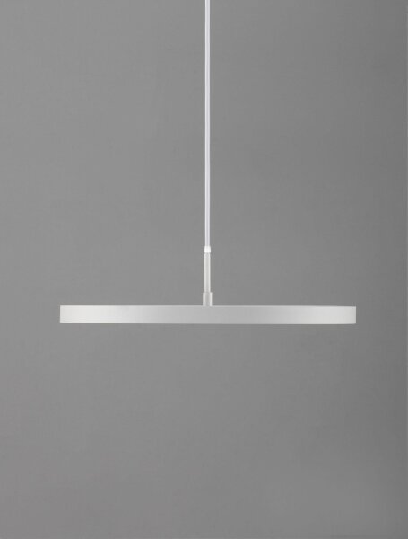 LED Pendelleuchte Ring Ø 40 cm Weiß dimmbar höhenverstellbar