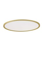 LED Deckenlampe flach &Oslash; 60 cm in Gold dimmbar Farbwechsel