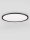 LED Deckenleuchte Schwarz Ø 60 cm dimmbar flach CCT 4661 lm