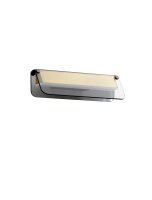 LED Wandlampe 30 cm breit in Schwarz Gold Glas...