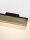 LED Wandlampe 30 cm breit in Schwarz Gold Glas warmweiß
