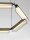 LED Hängeleuchte in Schwarz Gold Ø 72 cm dimmbar Glas rund