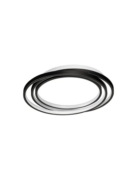 LED Deckenleuchte Schwarz Ø 44 cm dimmbar Ring 3 flammig