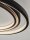 LED Deckenleuchte Schwarz Ø 44 cm dimmbar Ring 3 flammig
