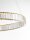 LED Kronleuchter Ring Ø 80 cm in Gold dimmbar Kristall